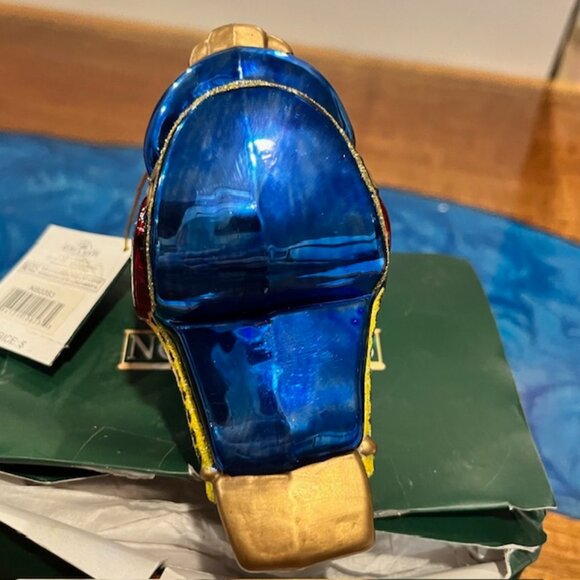 Kurt Adler Noble Gems Glass Saddle with Flowers Ornament NWT - Picture 5 of 9